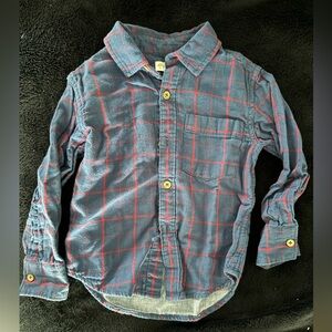 2T, Tucker and Tate blue and purple flannel long sleeve shirt.